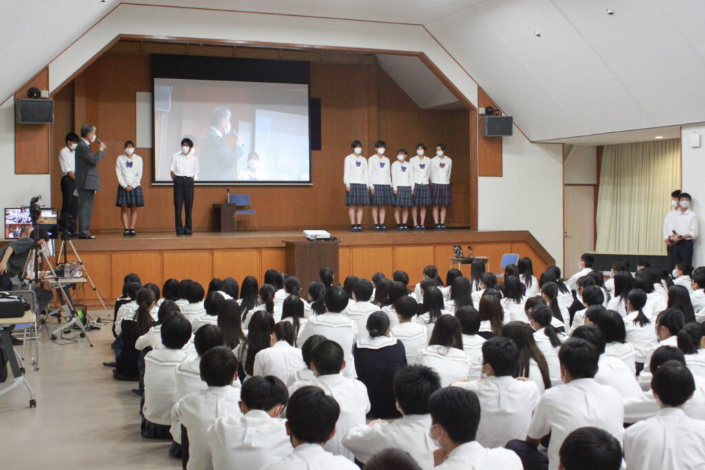 栃木国体出場生徒の壮行式が行われました。