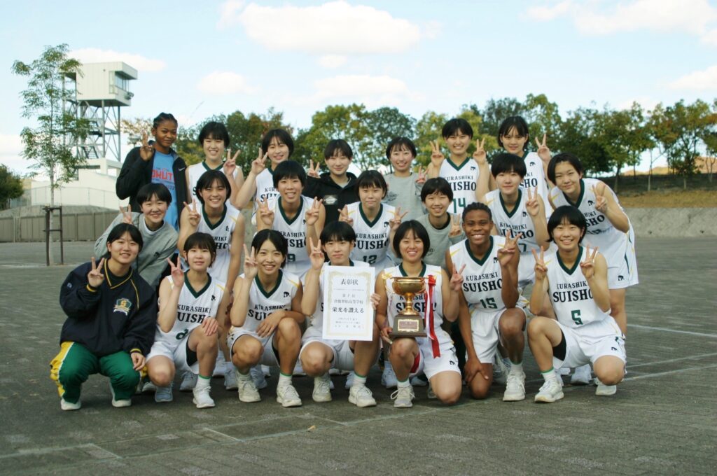 女子バスケ部　ウィンターカップ岡山県予選優勝！