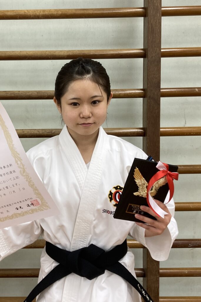 少林寺拳法部　新人大会で優勝