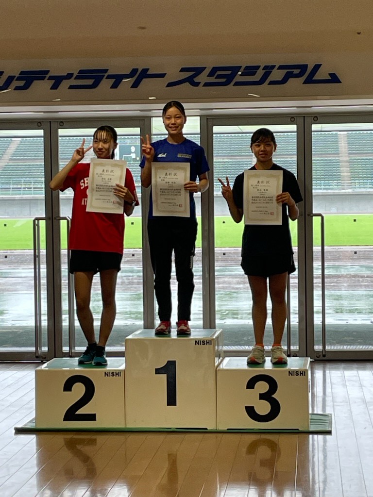 陸上競技部　国体代表選手最終選考試合にて優勝!