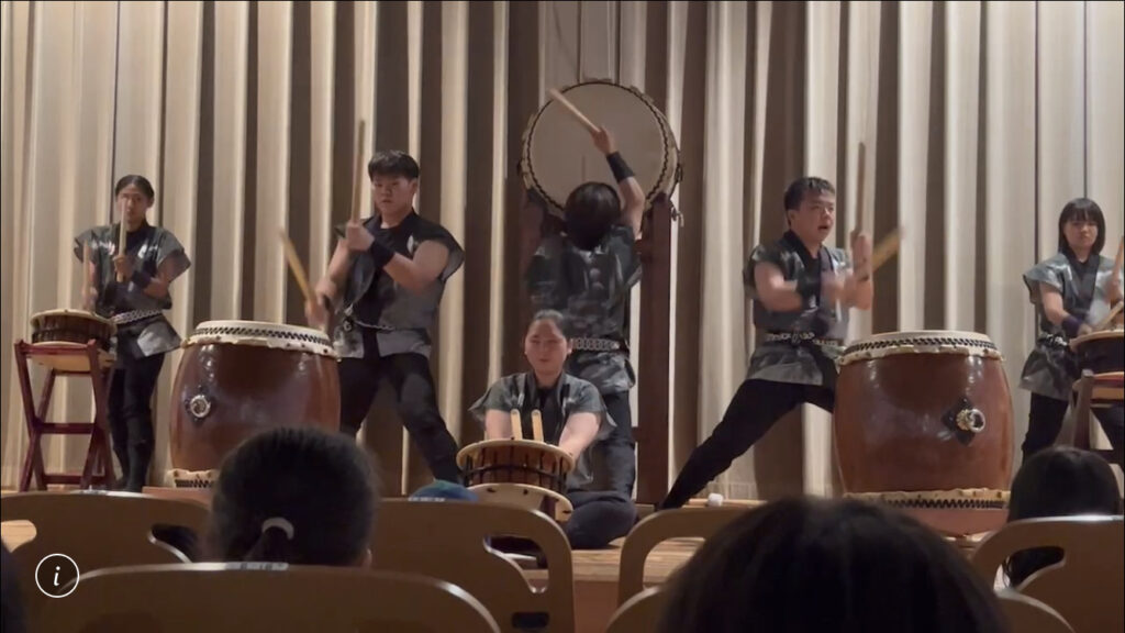 和太鼓部　地域の学童保育主催の夏祭りで演奏披露しました