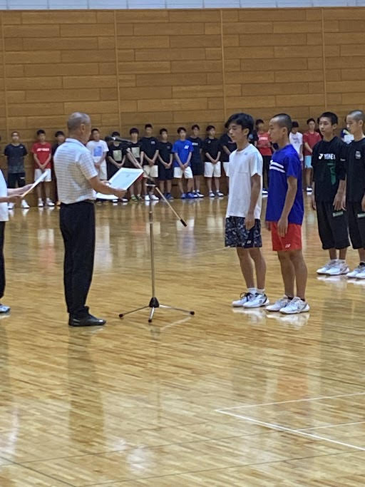 「男子バドミントン　全日本ジュニアバドミントン　岡山予選会優勝!!