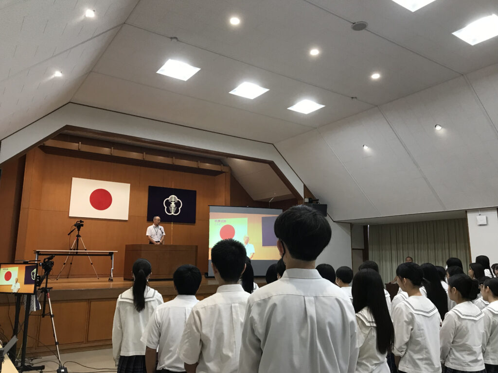 ２学期　始業式が行われました。