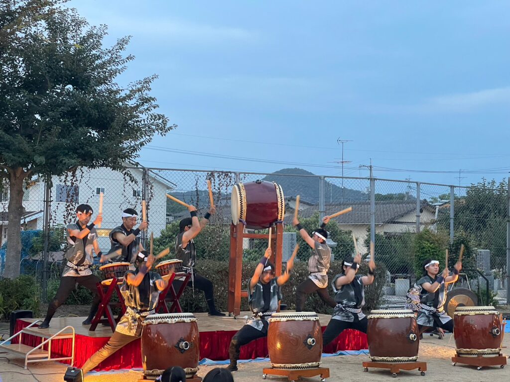 和太鼓部　倉敷市内のイベントで演奏を披露しました