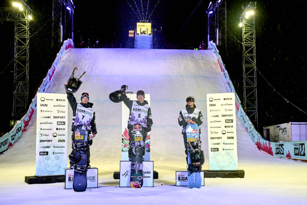 卒業生・木村葵来（きら）選手　スノーボードW杯　第２位！おめでとうございます！