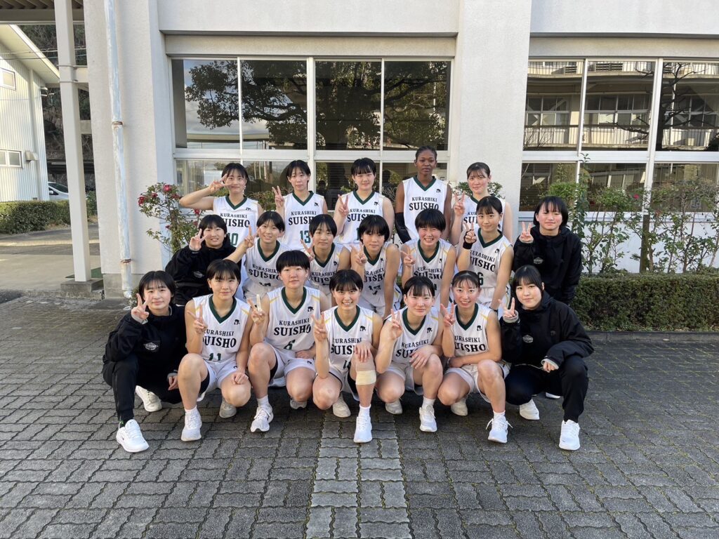 女子バスケ部　岡山県新人優勝大会　優勝