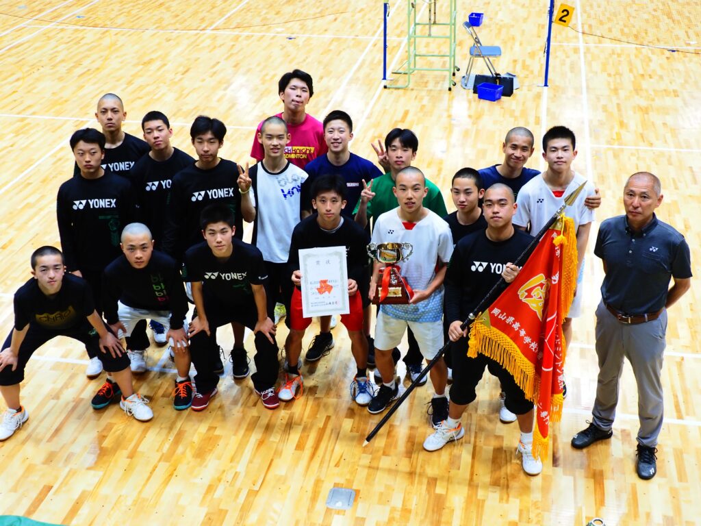 男子バドミントン部 県総体 優勝