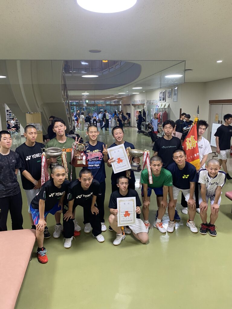 男子バド部 インターハイ出場決定2