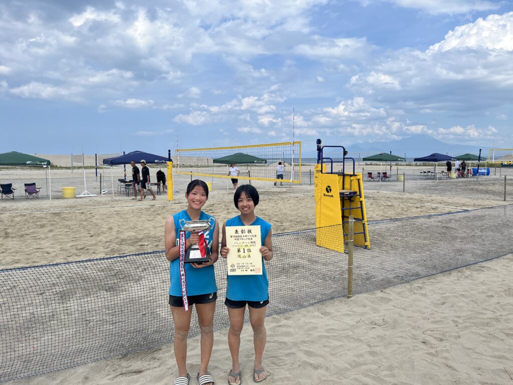 ビーチバレー 中国ブロック優勝