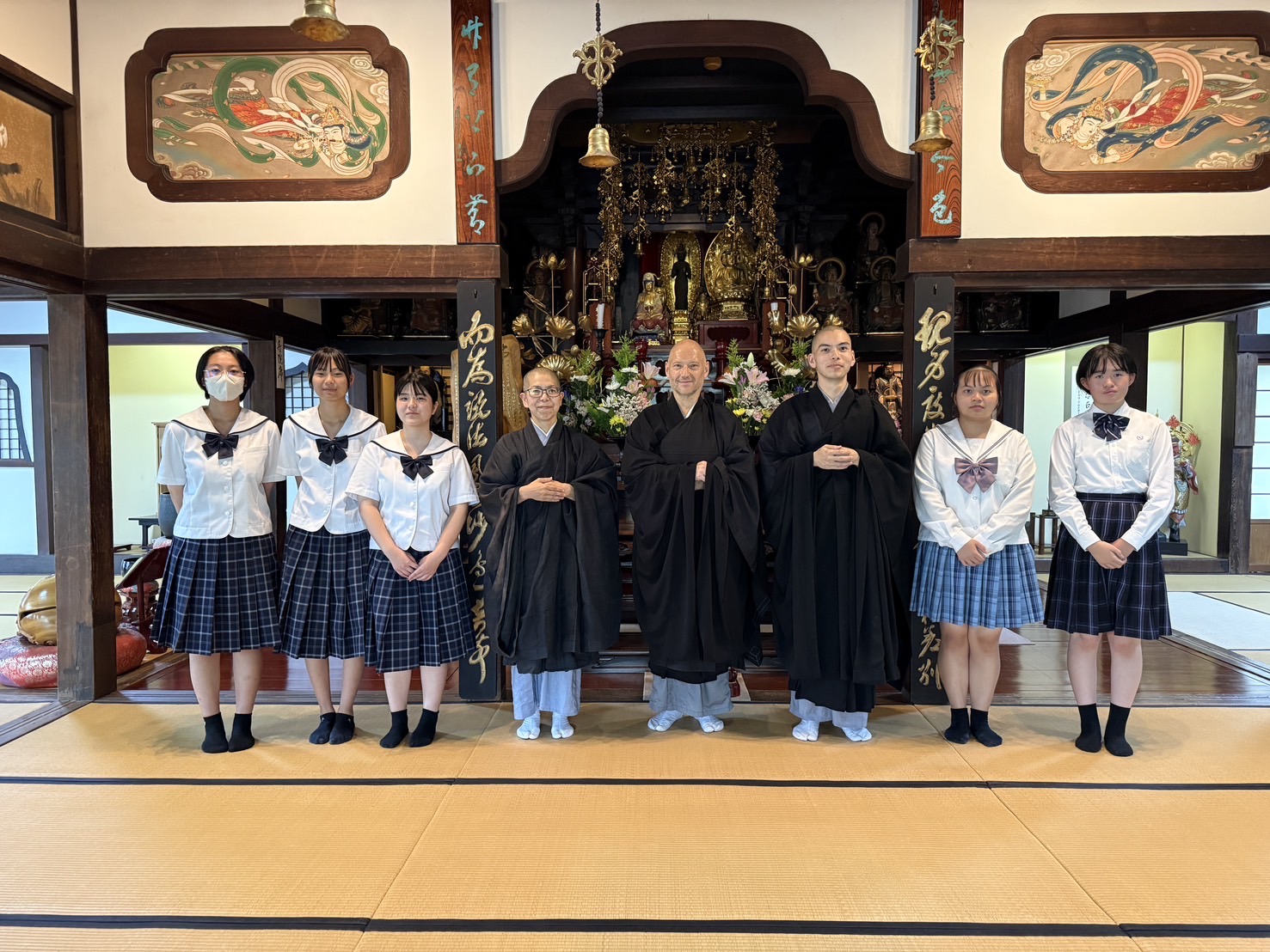 探究活動で座禅体験 | 倉敷翠松高等学校
