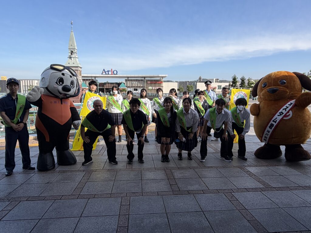 街頭ボランティア参加